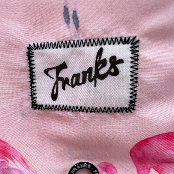 FRANKS LARGE “TAMPA PINK” SWIMMING TRUNKS,WITH MESH SUPPORT, FLAMINGO PRINTS - Picture 8 of 16